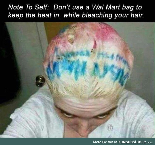 Walmart bag hair dyer FunSubstance