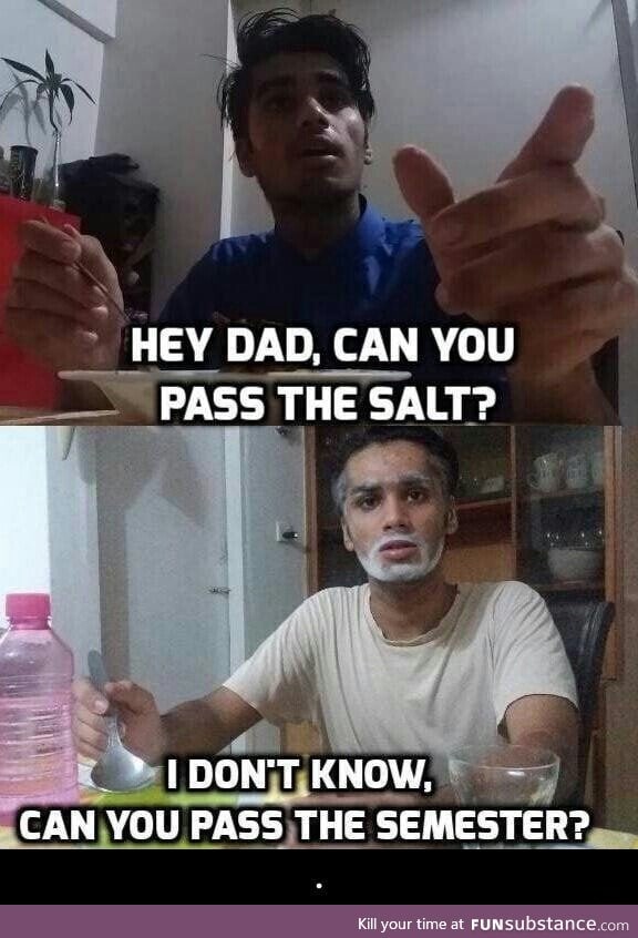 Dad throws shade FunSubstance