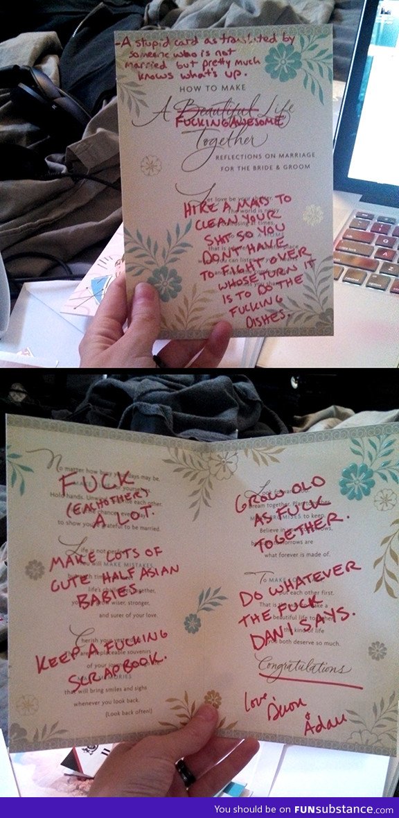 Sage wedding advice FunSubstance