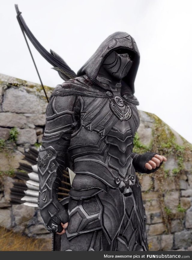 This well rendered Nightingale Armor looks like a real cosplay photo FunSubstance