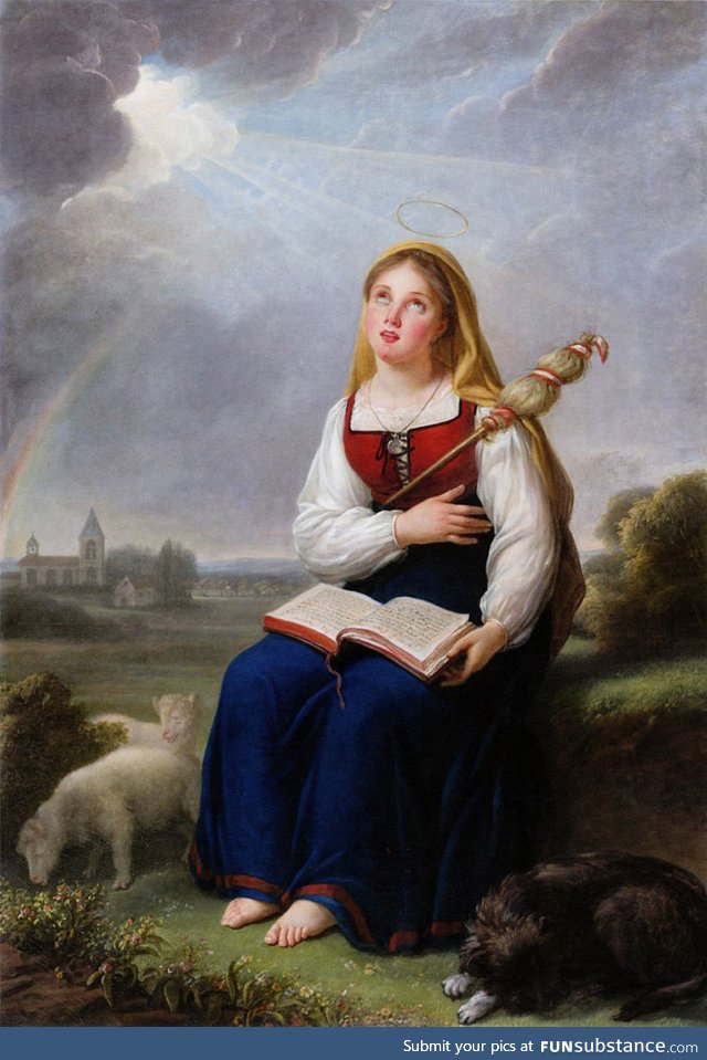 Genevieve, Patron Saint of Paris, by Élisabeth Louise Vigée Le Brun