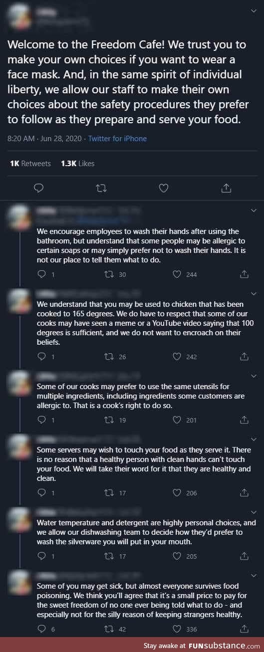 to the Freedom Cafe! FunSubstance