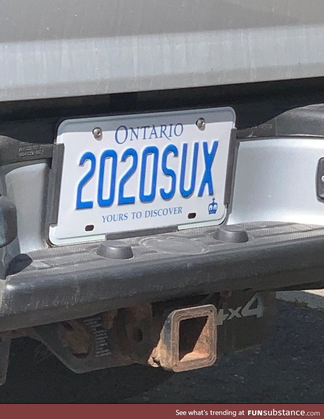 Finally a vanity plate worth the extra fees? FunSubstance
