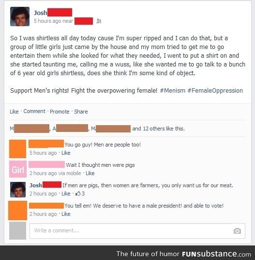 Female oppression FunSubstance