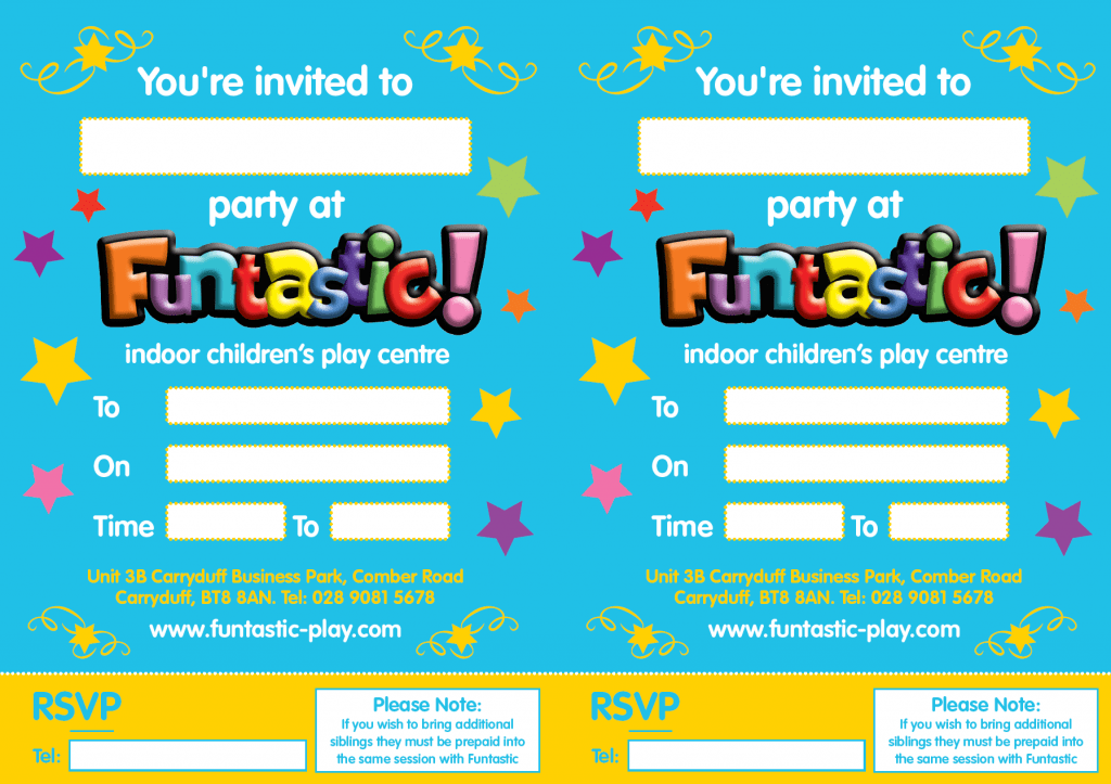 Party Invite Funtastic Play