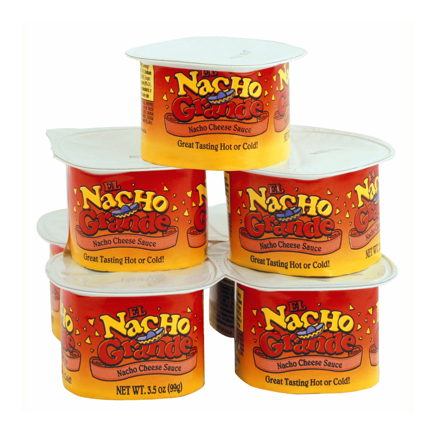 El Nacho Grande Deluxe Portion Pak Cheese Cups 3.5 oz Cup Fun Tastic