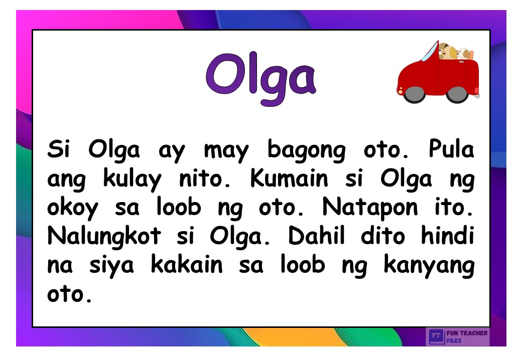 Filipino Reading Passages Set 4 Fun Teacher Files