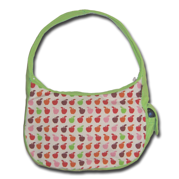 Funtote Hobo Apple canvas fun and cute hobo bag