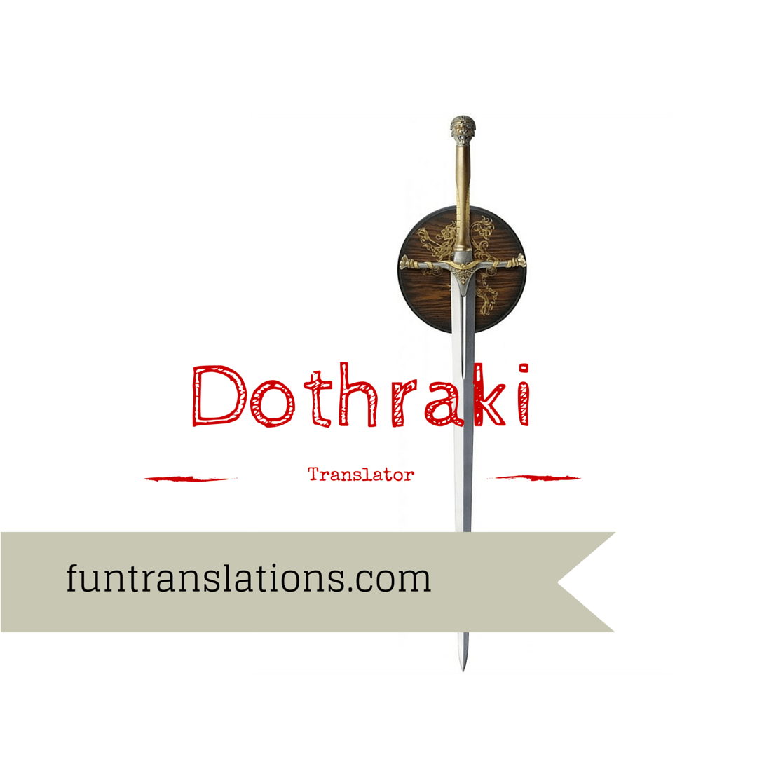 Game Of Thrones Season 1 Dothraki Translation