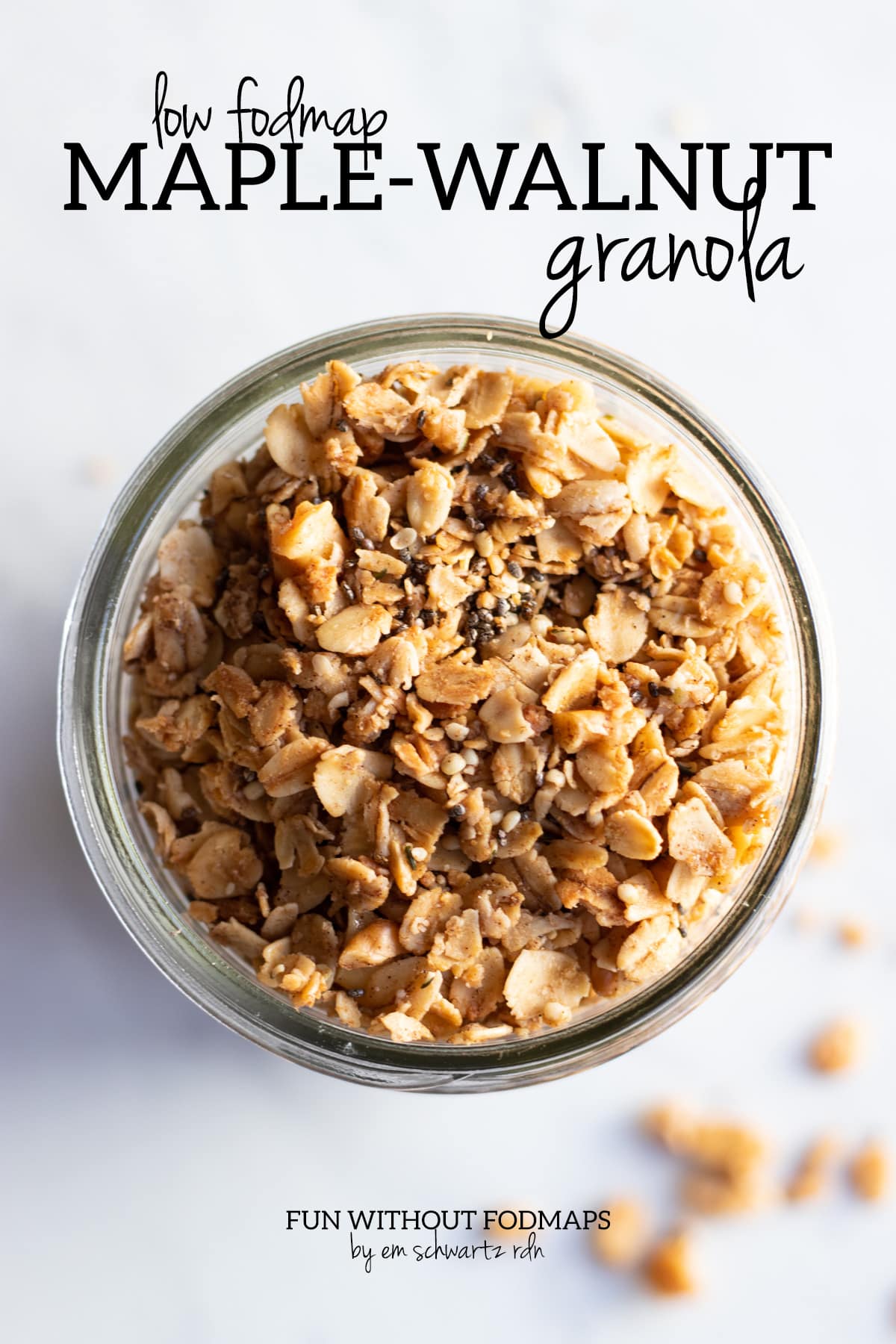Low FODMAP Maple Walnut Granola Fun Without FODMAPs