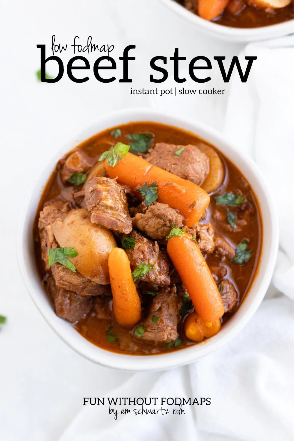 Low FODMAP Beef Stew (Slow Cooker or Instant Pot) Fun Without FODMAPs