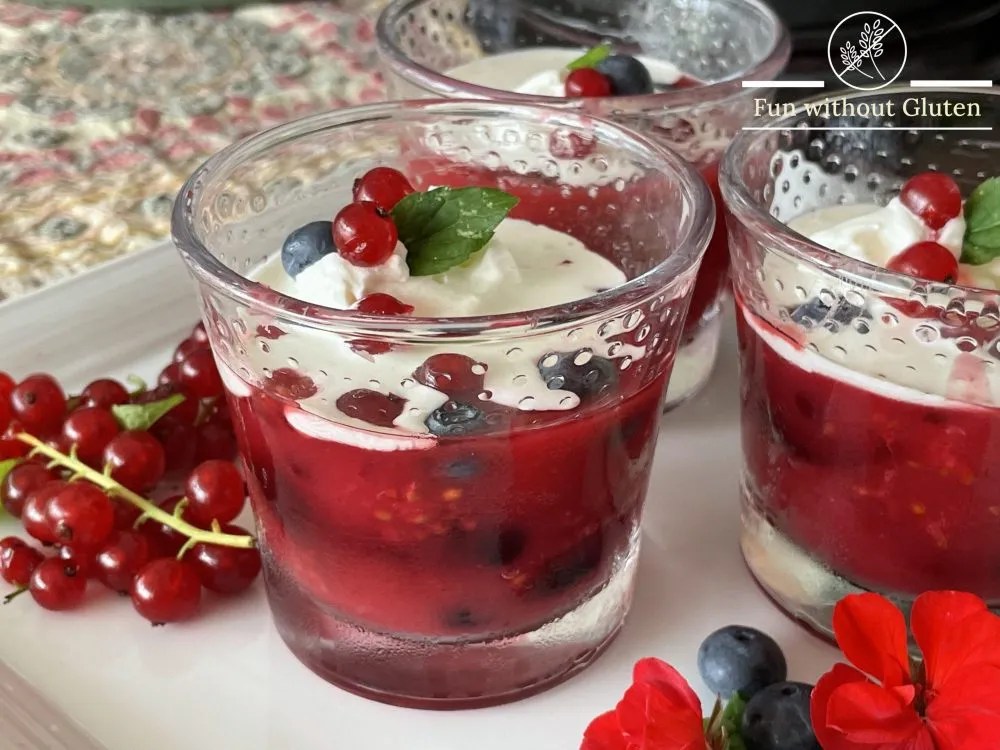 Rote Grütze (Summer Berry Pudding) Fun Without Gluten