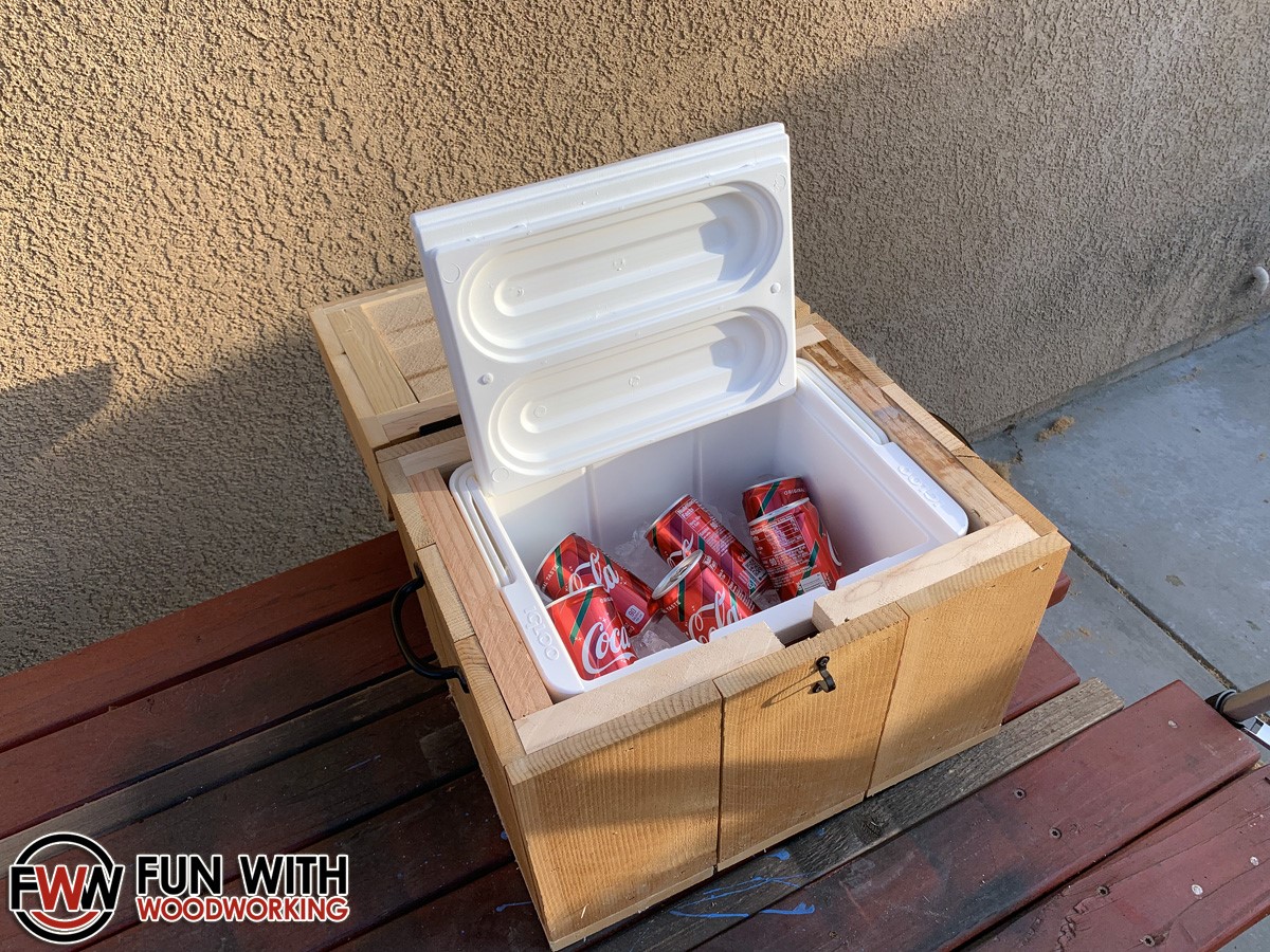 Treasure Chest Cooler Box w/Secret compartment Digital Plans FUN