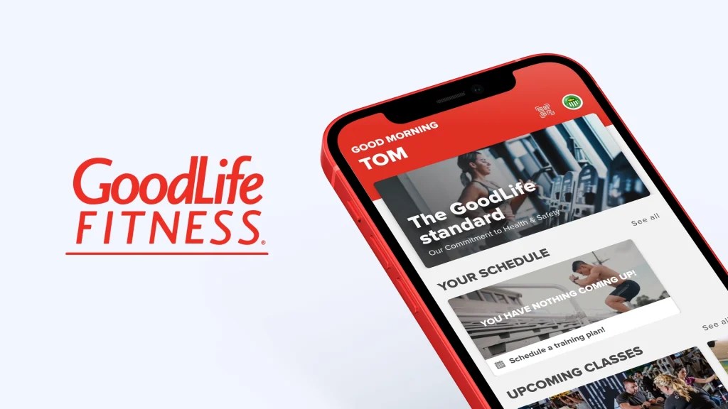 GoodLife Fitness Member App for Member Engagement Funxtion