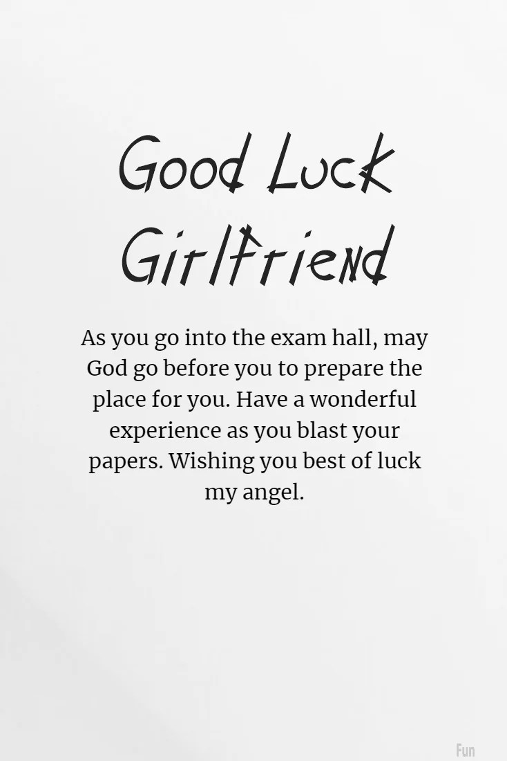 45 Good Luck Messages For Exams For Girlfriend FunZumo
