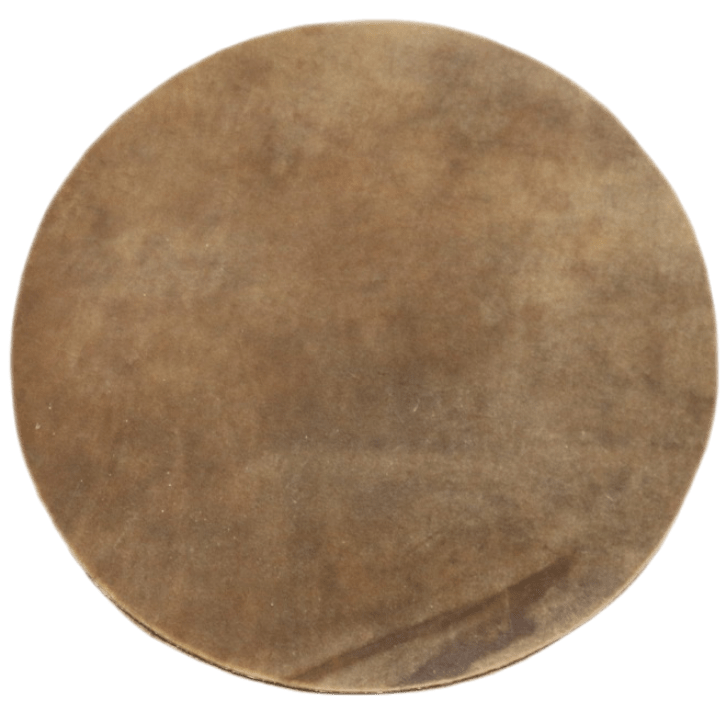 30" Rawhide round used for 24" diameter powwow drum Centralia Fur & Hide