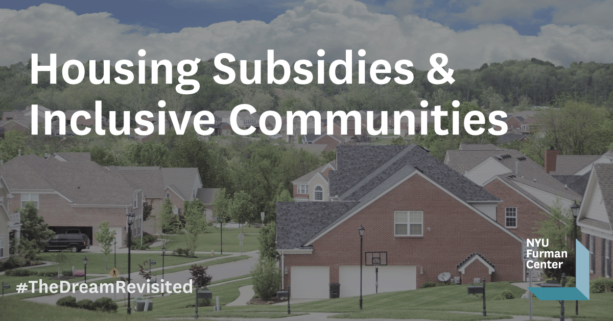 Inclusive home and community grants at NYU Furman Center