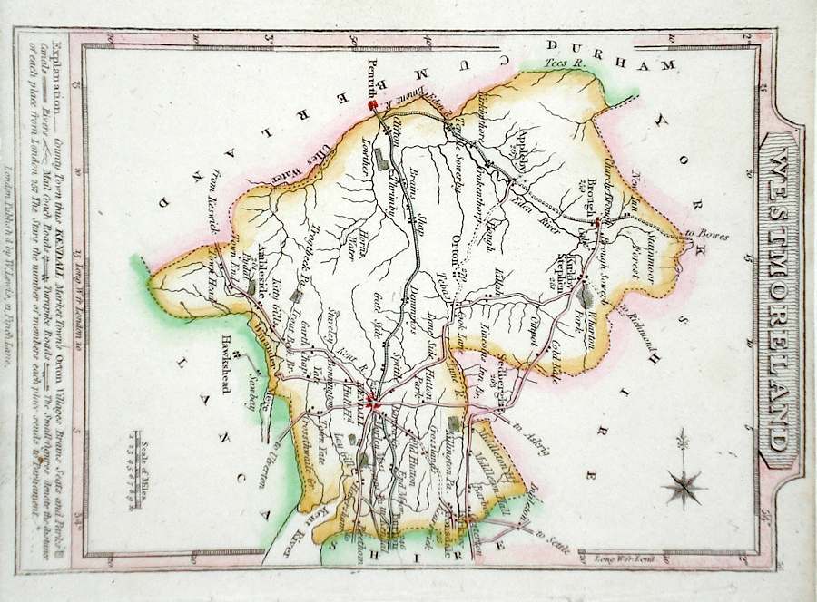 Antique Maps of Westmoreland