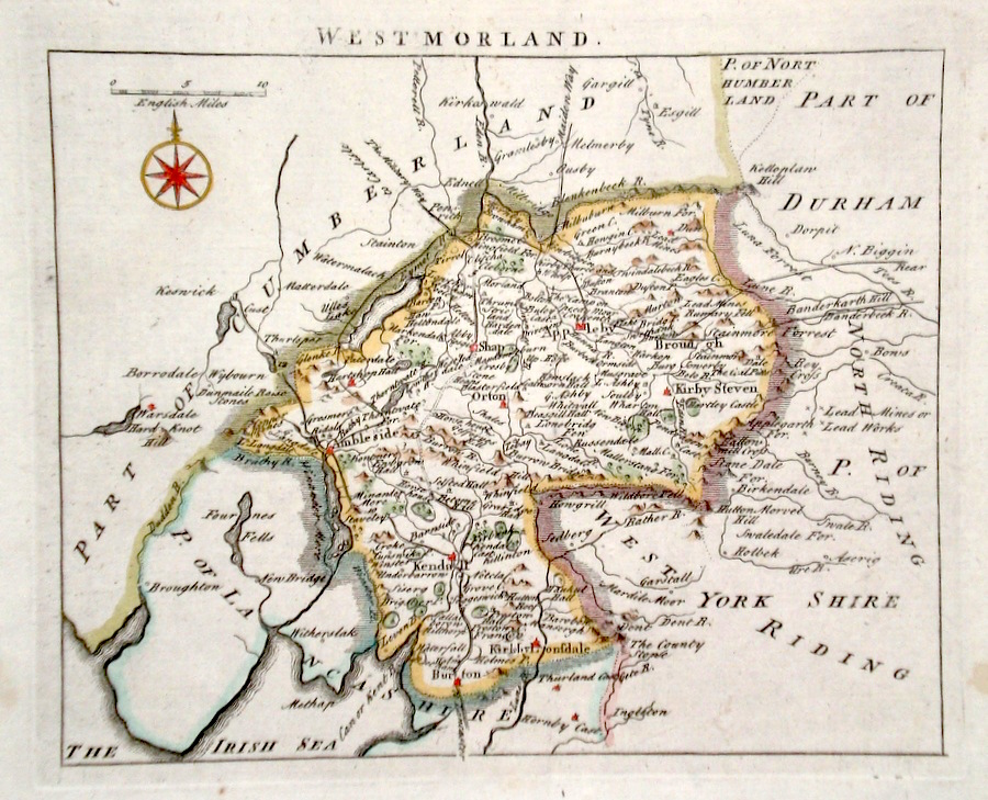 Antique Maps of Westmoreland