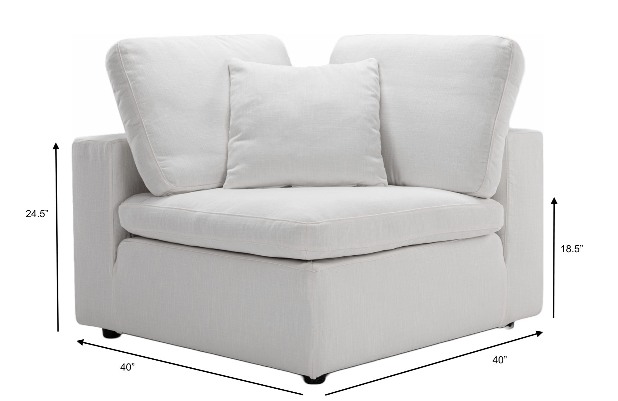 Serena Modular Sofa Corner Chair by Furnish Plus