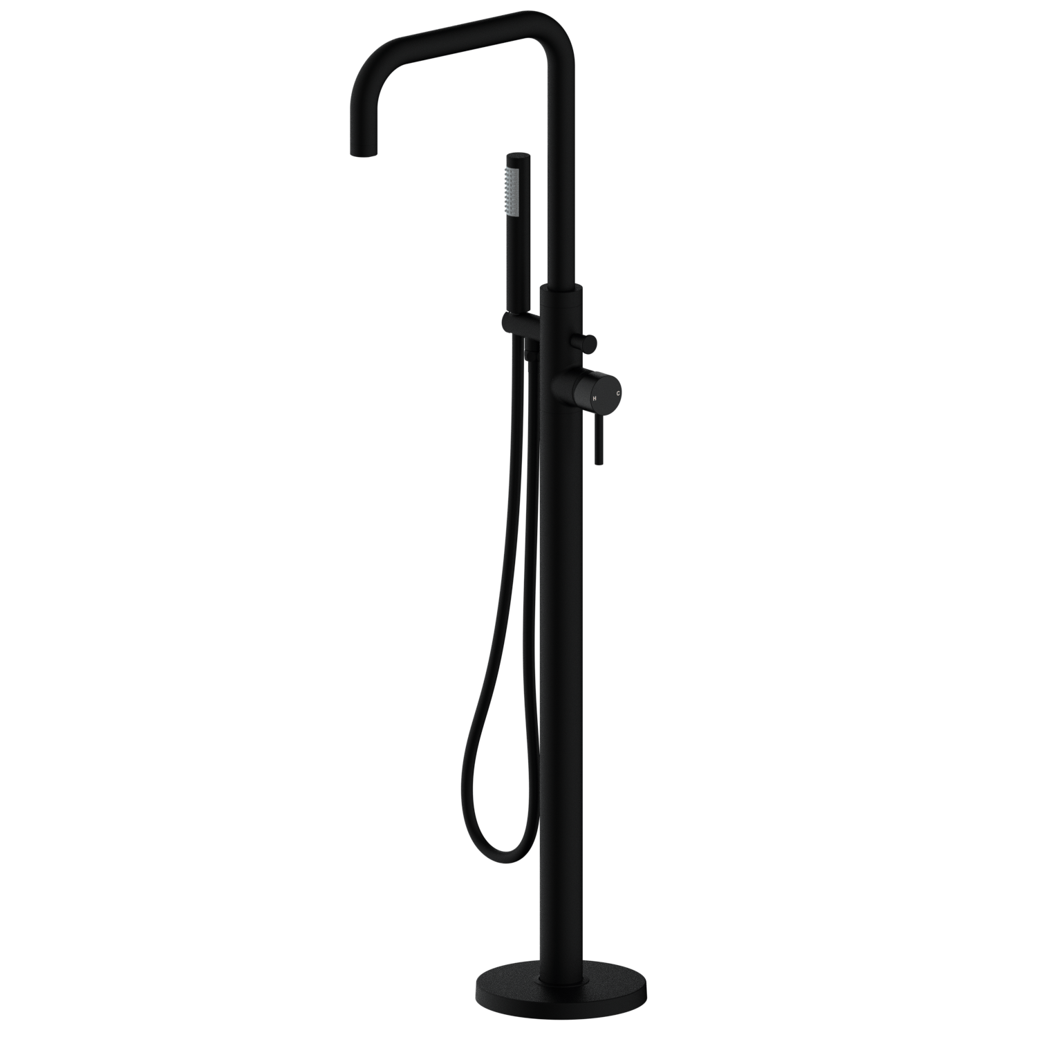 Matt Black Freestanding Bath Shower Mixer Tap Lenton Furniture123