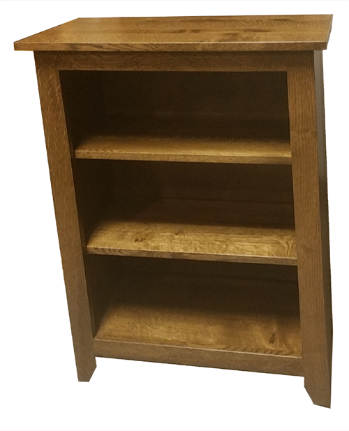 24" Rustic Oak Bookcase Furniture and Things