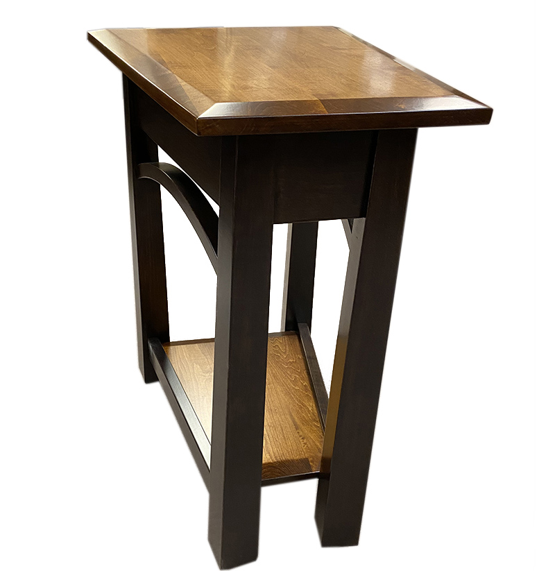 Madison Small Two Tone Wedge Table Onyx Furniture and Things