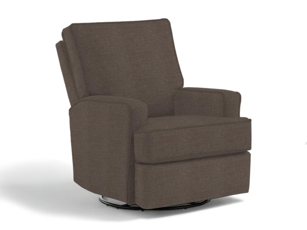 Kersey Swivel Glider Recliner Charcoal Furniture and Things