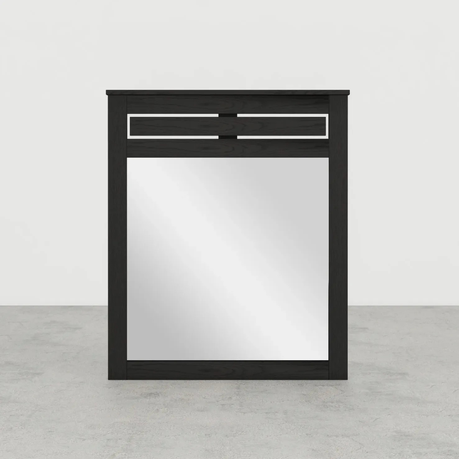 Black Wood Grain Mirror Furniture and Things