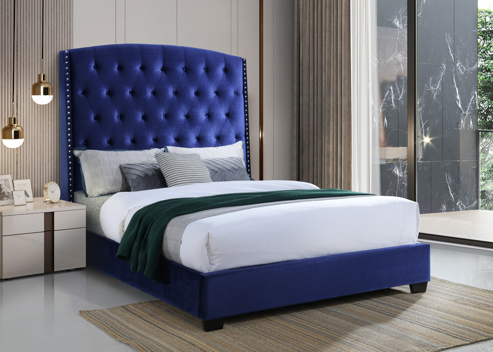 CF8958 Blue Bed (NEW) Furniture Distribution Center