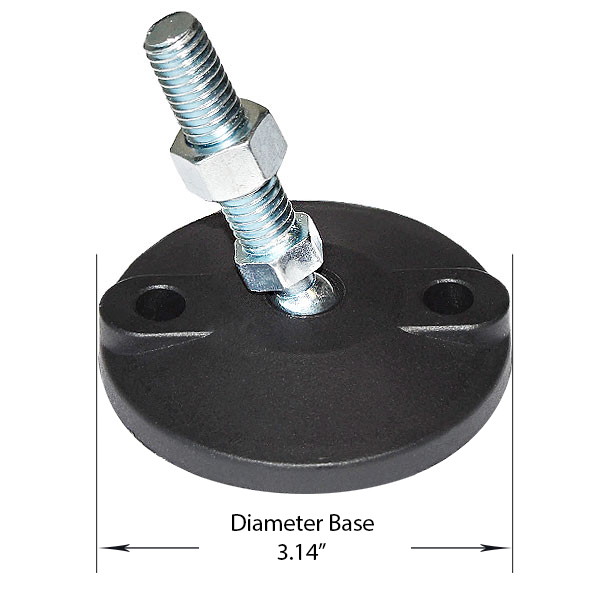 Mercury Swivel 3.14 Base (Heavy Duty Industrial Levelers)