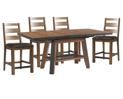 Tulsa 5 Pc. Counter Height Dining Set Furniture Row