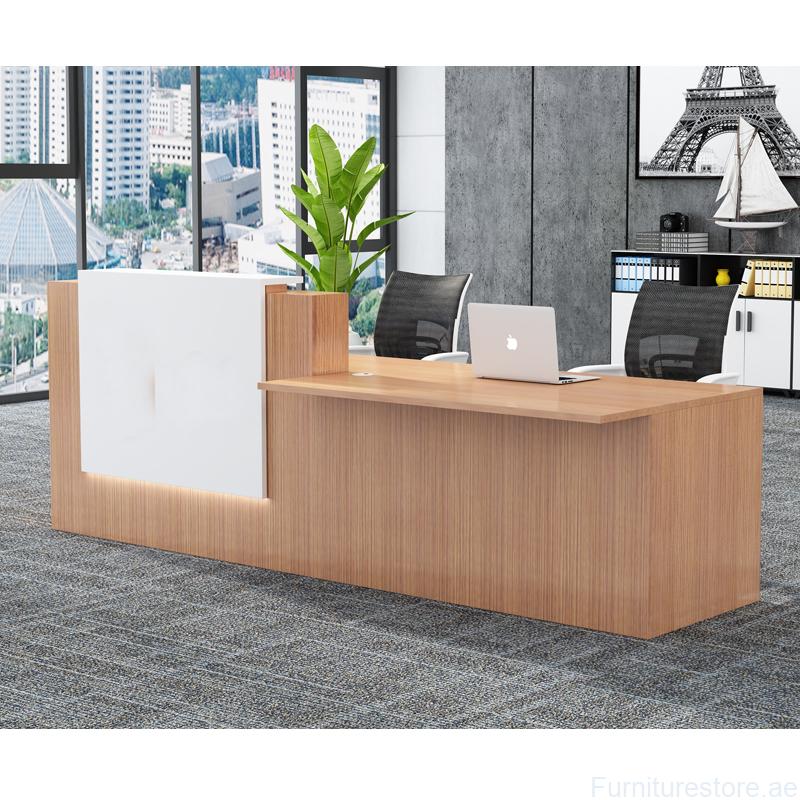 Adrian Reception Table Ergonomic Office Furniture Dubai Office