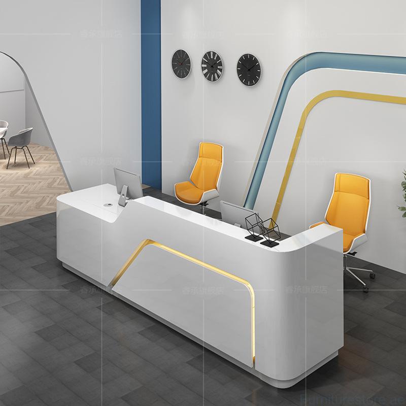 Adolf Reception Table Ergonomic Office Furniture Dubai Office