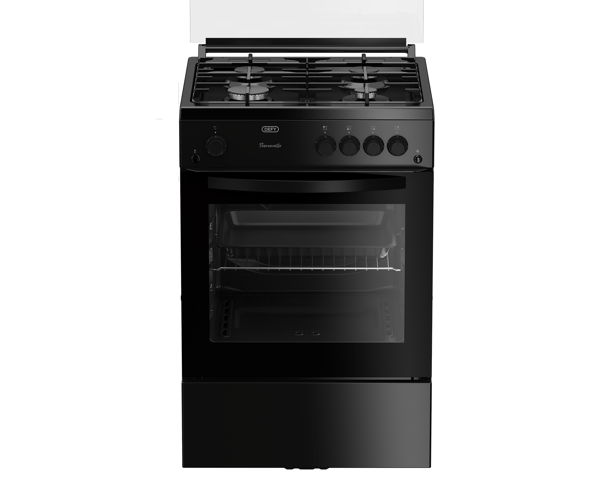 DGS670 Defy 60cm Full Gas Stove Black Furn Zone
