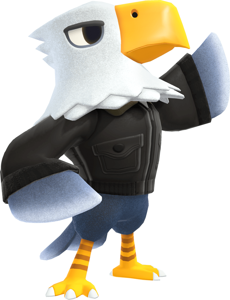 134321 safe, official art, apollo (animal crossing), bird, bird of prey, eagle, animal