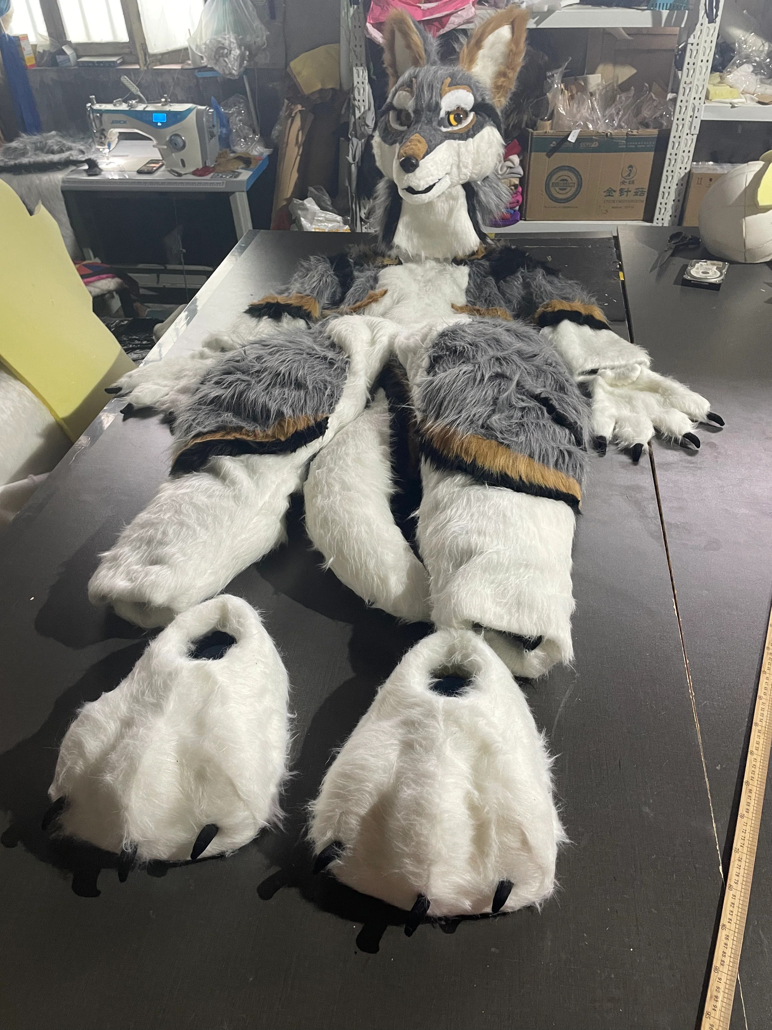 Gray Wolf Fursuit Kigurumi Furry Costumes Furries FurryMascot