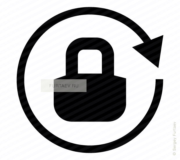 Lock screen vector icon