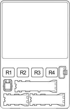 Fuse box diagram Toyota Land Cruiser Prado 120 and relay with