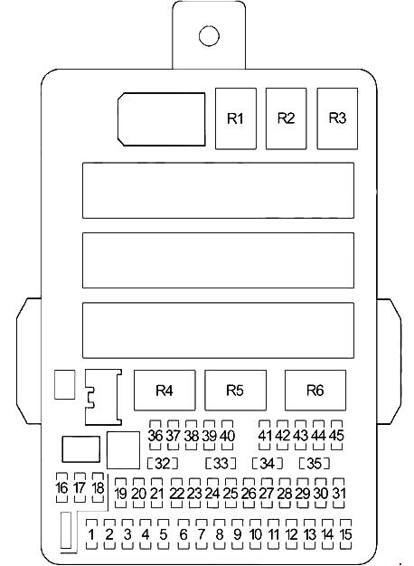 Fuse box diagram Honda CR-V 4G and relay with designation and location