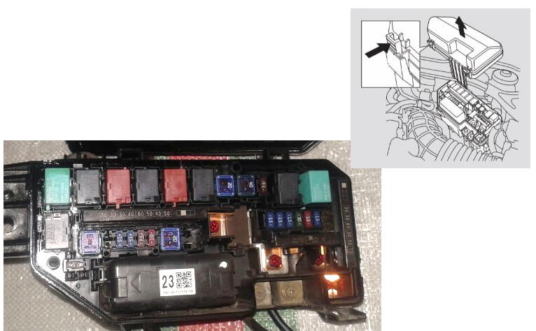 Fuse box diagram Acura TSX Honda Accord 8 and relay with assignment and