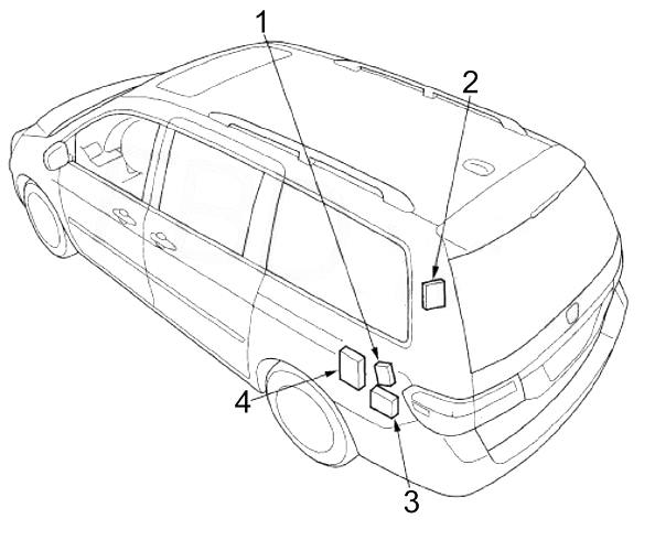 Fuse box diagram Honda Odyssey 3g 4g and relay with assignment and location
