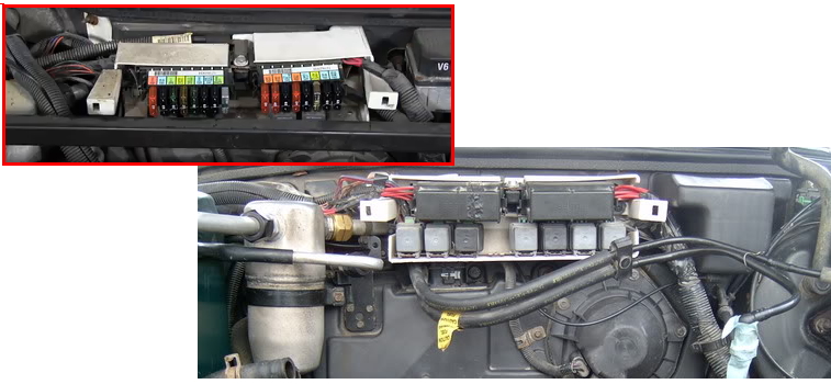 Fuse box diagram Buick LeSabre 7G and relay with assignment and