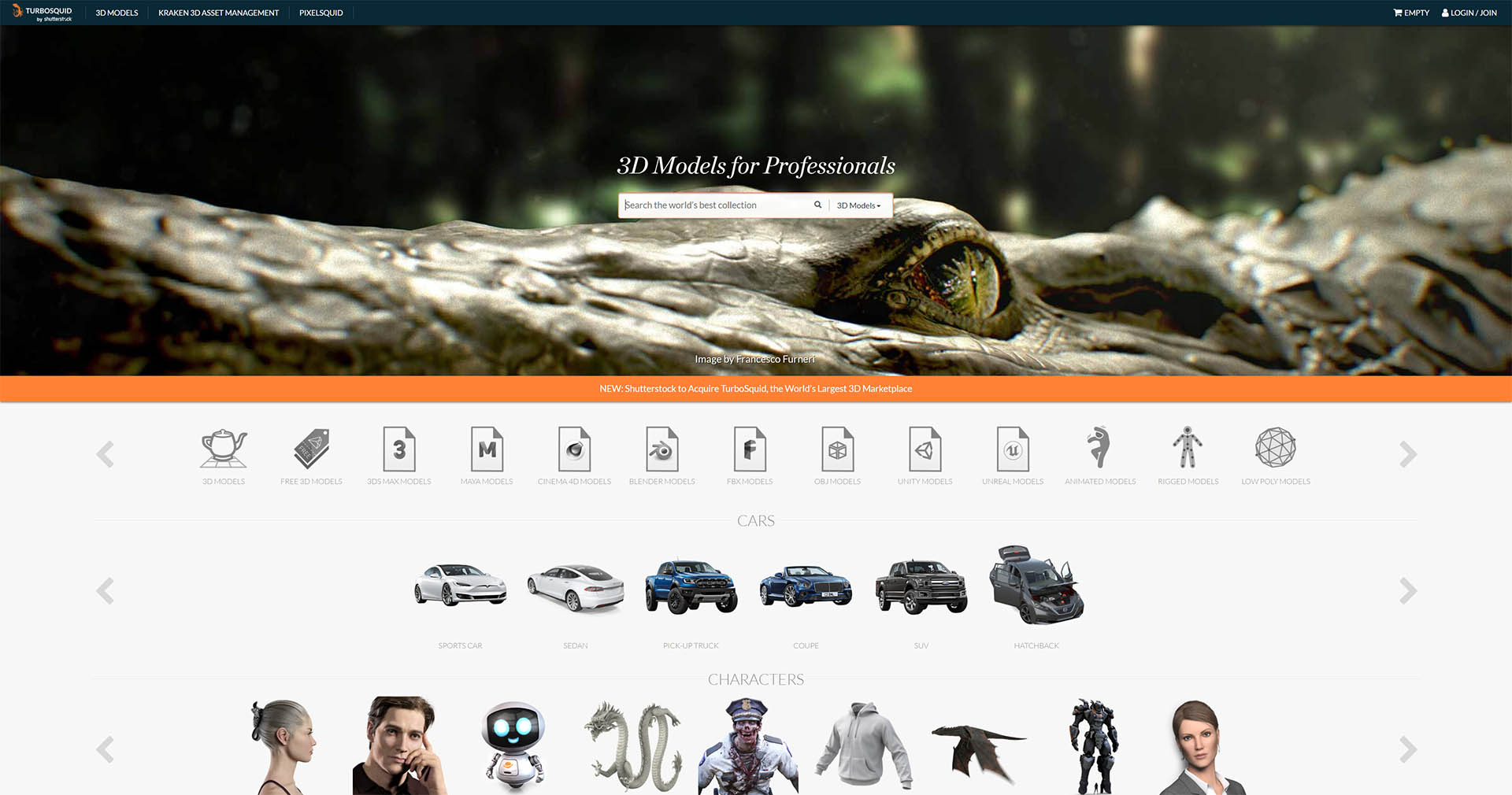Shutterstock Acquires Turbosquid FuseMesh