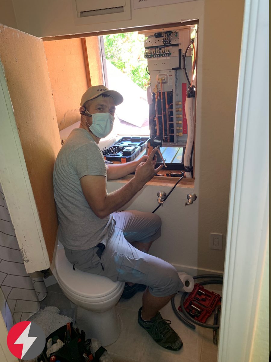 HVAC Mitsubishi MXZ-2C20NA2-U1 system installation in [City6