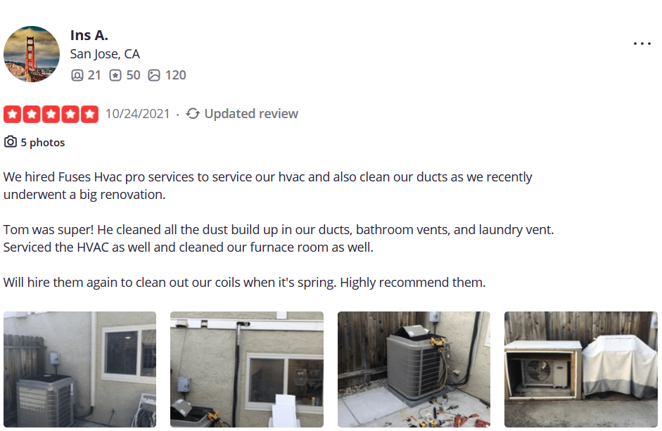 Mitsubishi HVAC system installation in Redwood City, California Fuse HVAC, Refrigeration