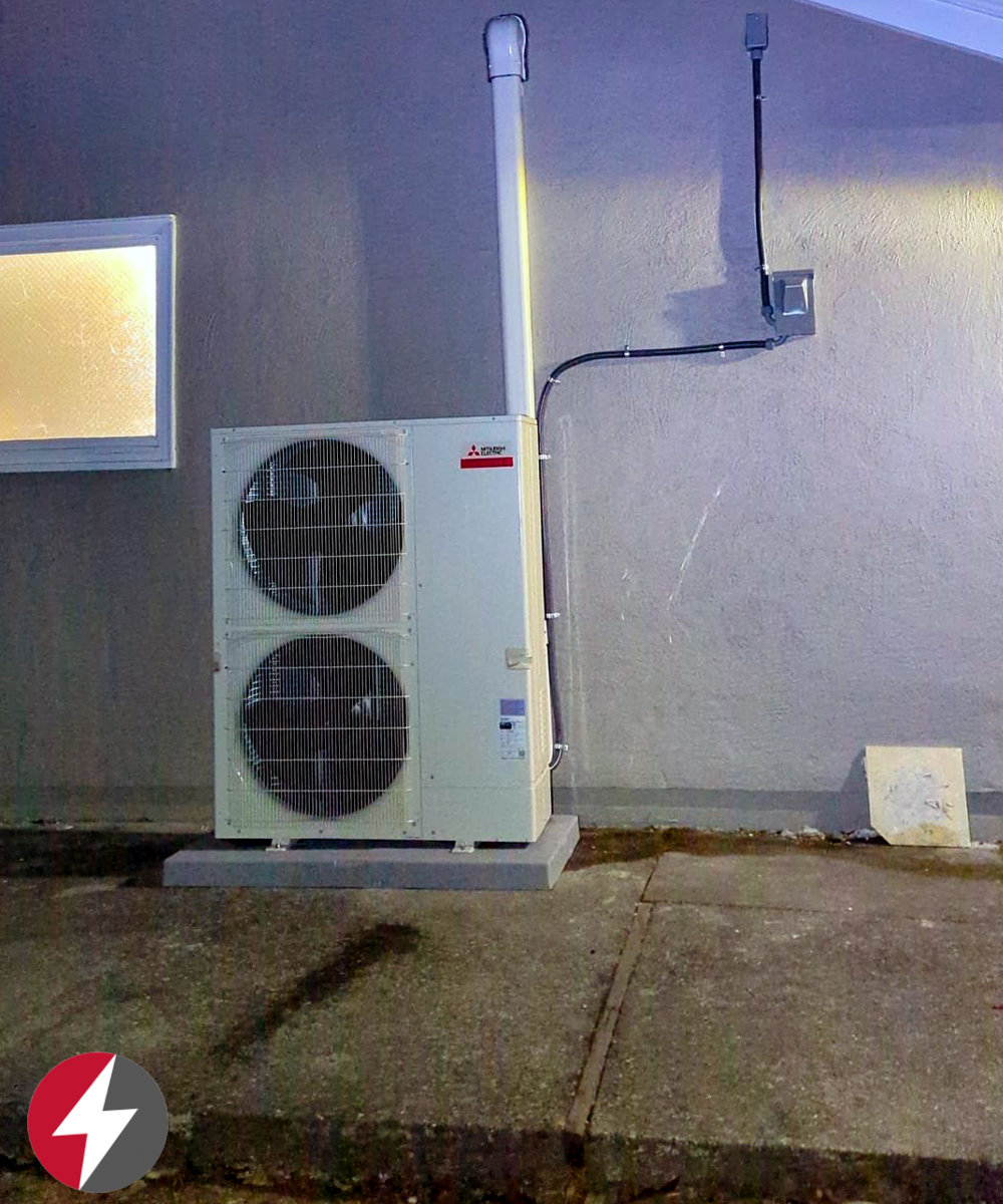 Mitsubishi Heat Pump HVAC System Installation Hillsborough