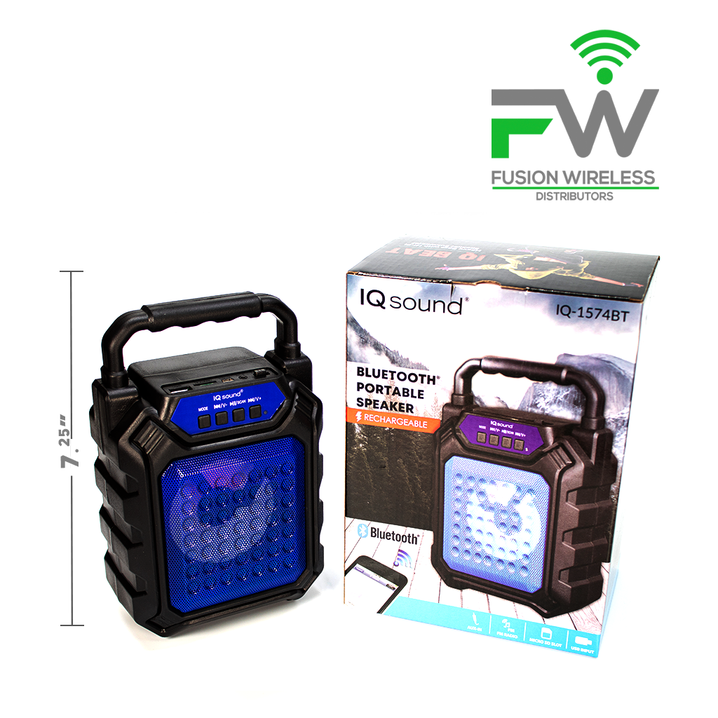 IQ SOUND IQ1574BT BLU Portable Blue Fusion Wireless