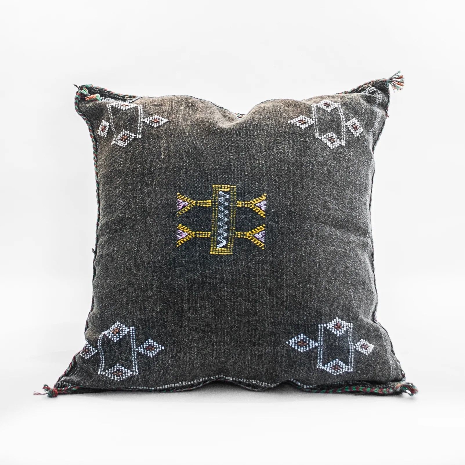 Cactus pillow Montreal, sabra silk pillow, moroccan kilim pillow Canada