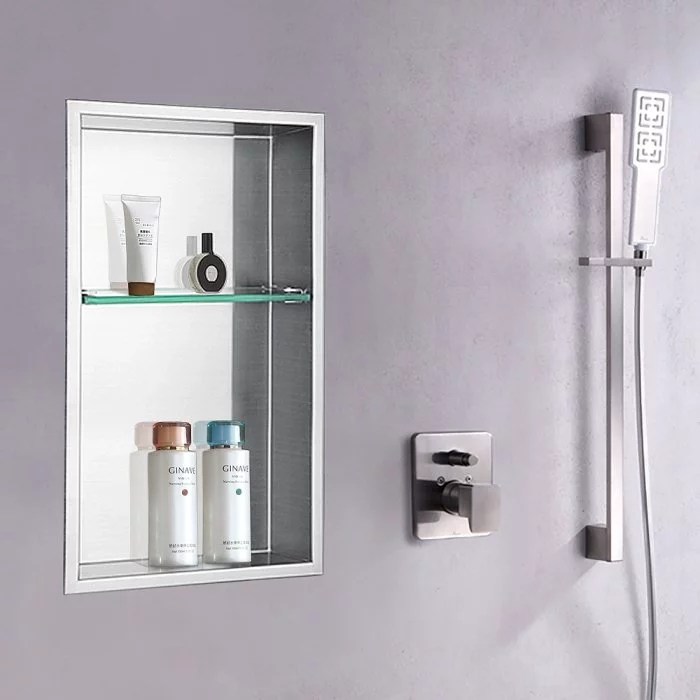 Shower Wall Niche Stainless Steel Fusion Home